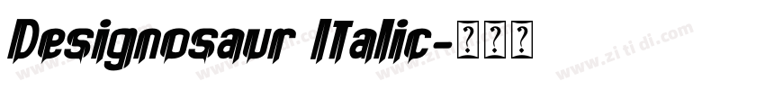 Designosaur Italic字体转换
